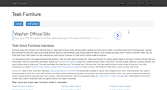 Desktop Screenshot of indonesiateakfurniture.com